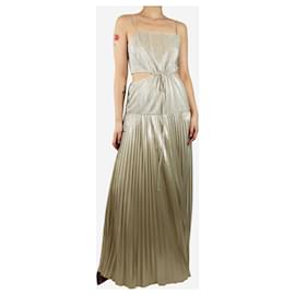 slim fit dress slacks Jonathan Simkhai Roberta Fossil Crochet Dress - Popcorn