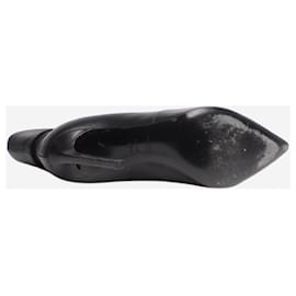 Saint Laurent-Saint Laurent Black Janis ankle boots - size EU 38.5-Black