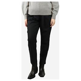 Autre Marque-Black tapered-leg trousers - size S-Black