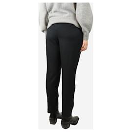 Autre Marque-Black tapered-leg trousers - size S-Black