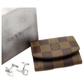 Gemelli in metallo argento Louis Vuitton Argento