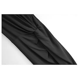 Dolce & Gabbana-Dolce & Gabbana Sleeveless Draped Front Black Dress-Black