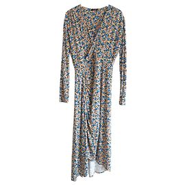 Autre Marque Robe en jersey à fleurs Ditsy Atlein avec décolleté en wrap Multicolore
