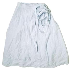 Ralph Lauren-Polo Ralph Lauren Striped Linen Skirt-Other