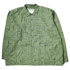 Autre Marque Camisa de bolsillo SSZ BILL Collection M Olive Verde oliva