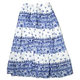 Ralph Lauren-Ralph Lauren Floral Cotton Tiered Skirt-Other