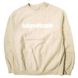 Autre Marque TokyoVitamin Logo Sweatshirt Pullover Beige M Beige