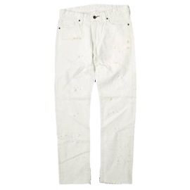 Autre Marque e-804G Baumwoll-Polyurethan Denim-Hose Weiß