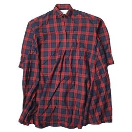 Autre Marque Vestido Camisa Check dahl'ia DOP-229TT Rojo Roja
