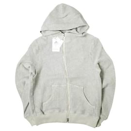 Autre Marque e JEANS MOLETOM COM CAPUZ E ZÍPER DE ALGODÃO HONEYCOMB Marrom