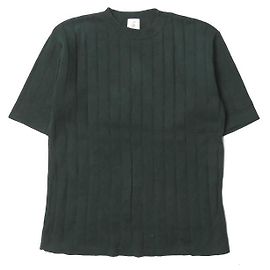 Autre Marque 6 ROKU BEAUTY&YOUTH UNITED ARROWS LARGE MAILLE À CÔTES LARGE À 5 MANCHES Vert