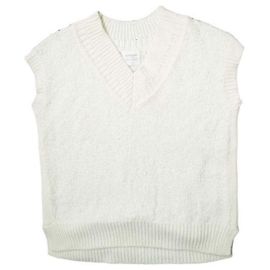 Autre Marque ara ara 22SS Oversize Strickweste mit V-Ausschnitt aus Nylon Baumwolle Acryl
Strickweste Aus weiß