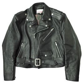Autre Marque ORIMI Leather Motorcycle Jacket Graffiti Art Black