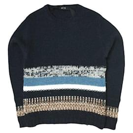 Autre Marque Alpakamischung Strickwaren N°21 Blau