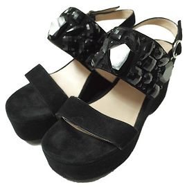 Sandali con zeppa in suede decorati Marc Jacobs Lily Altro