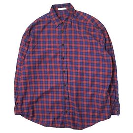 Autre Marque ASTRAET Controlla la Grande Camicia Rossa/Marina a Maniche Lunghe Altro