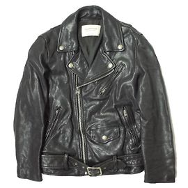 Autre Marque Beautiful People Shrink Leather Riders Jacket Black Other