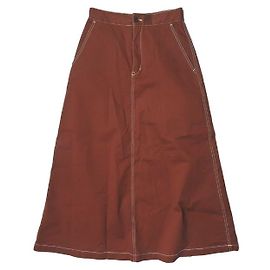 Autre Marque Saia longa evasê de algodão ADAM ET ROPE Marrom