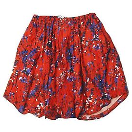Autre Marque Falda Carven Easy de algodón rojo marino Otro