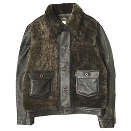 Ralph Lauren RRL GRIZZLY JACKET Leather Jacket Dark brown