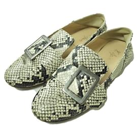 Autre Marque K.Spin Scarpe Flat Monk Strap Python Stampa python