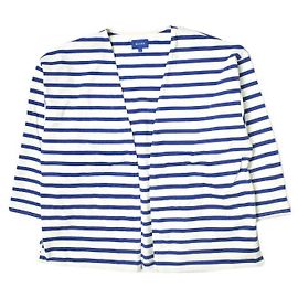 Autre Marque Cardigan S Blanc/Bleu BEAMS Cut-Off Autre