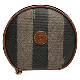 Fendi-Fendi Pequin PVC Leather Pouch-Green