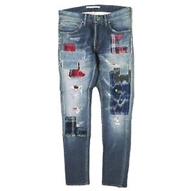 Autre Marque e JEANS STRETCH SLIM Denim Pants Dark blue