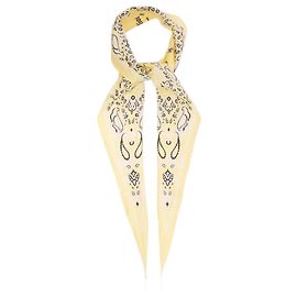 Sciarpa in cotone e seta VARANA Paisley di Acne Studios Giallo