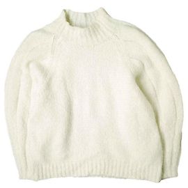 Autre Marque 3.1 Phillip Lim Alpaka-Wollstrickoberteil Weiß