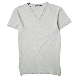 T-shirt in jersey con bordi a contrasto Dolce & Gabbana Marrone