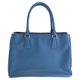 Prada-Prada Saffiano Galleria Leather Tote Bag-Blue