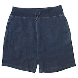 Ralph Lauren-RRL Indigo Dye Sweat Shorts XS Navy-Navy blue