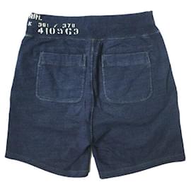 Ralph Lauren-RRL Indigo Dye Sweat Shorts XS Navy-Navy blue