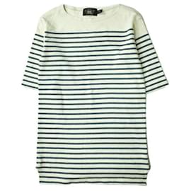 Ralph Lauren-RRL BORDER BOATNECK TEE Cotton T-shirt-Other