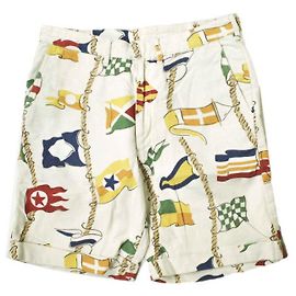 Autre Marque Monitaly Cotton Linen Shorts Eggshell