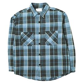 Autre Marque Camisa xadrez de seda e algodão danificada UNUSED US2285 Outro