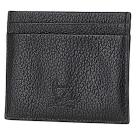 Christian Louboutin-Christian Louboutin Spike Studs Leather Card Case-Black