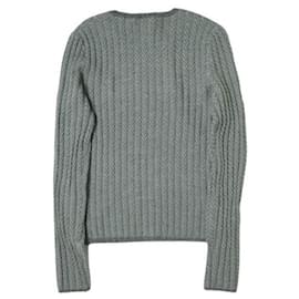 Ralph Lauren-Polo Ralph Lauren Ribbed Wool Herringbone Sweater-Brown