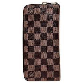 Louis Vuitton-Louis Vuitton Damier Zippy Wallet Vertical N61207-Brown