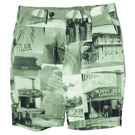 Autre Marque Shorts MOJITO à imprimé photo vert en coton Vert
