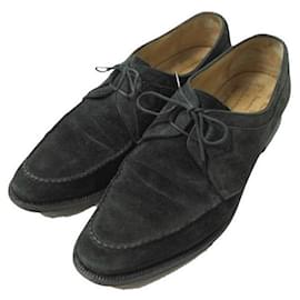 Louis Vuitton-Enzo Bonafe Suede Ghillie Shoes Black UK6.5-Other