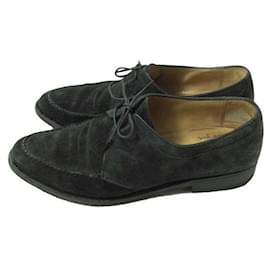 Louis Vuitton-Enzo Bonafe Suede Ghillie Shoes Black UK6.5-Other