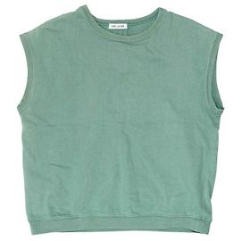 Autre Marque Top sem mangas de algodão FORK&SPOON Verde