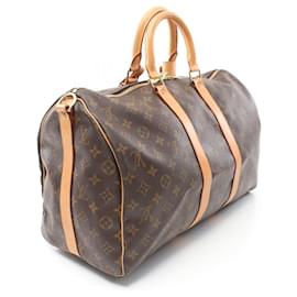 Louis Vuitton-Louis Vuitton Keepall Bandouliere 45 Boston Bag M41418-Brown