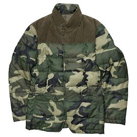 Autre Marque Camouflage Down Jacket by SAGE DE CRET, M, Green Green
