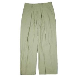 Autre Marque Pantalones de gabardina de algodón URU Beige