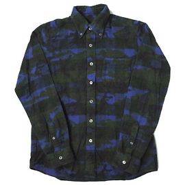Autre Marque Camicia a quadri in flanella camouflage SOPHNET. S Blu