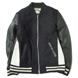Autre Marque METAPHORE Leder Stadionjacke Schwarz Andere