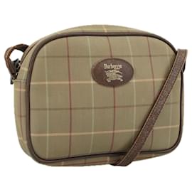Autre Marque-Burberrys Nova Check Shoulder Bag Canvas Beige Auth mr809-Beige